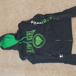 Kawasaki Kawi Girl Fitted Zip Sweatshirt Jacket Cute S/M